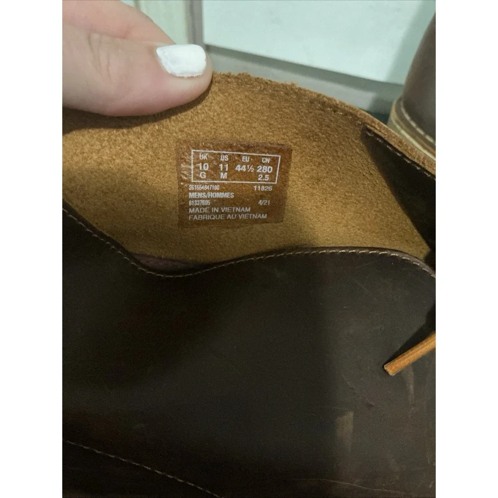 Clarks Originals Desert Boots Distressed Brown Leather Crepe Sole Men's 11 M US